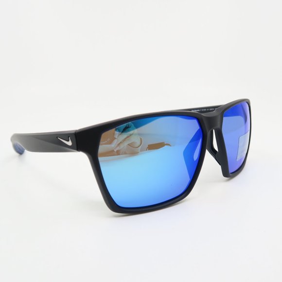 Nike MAVERICK P EV1097 011 59mm Black/Blue Polarized Mirror New Sunglasses. - Picture 3 of 8